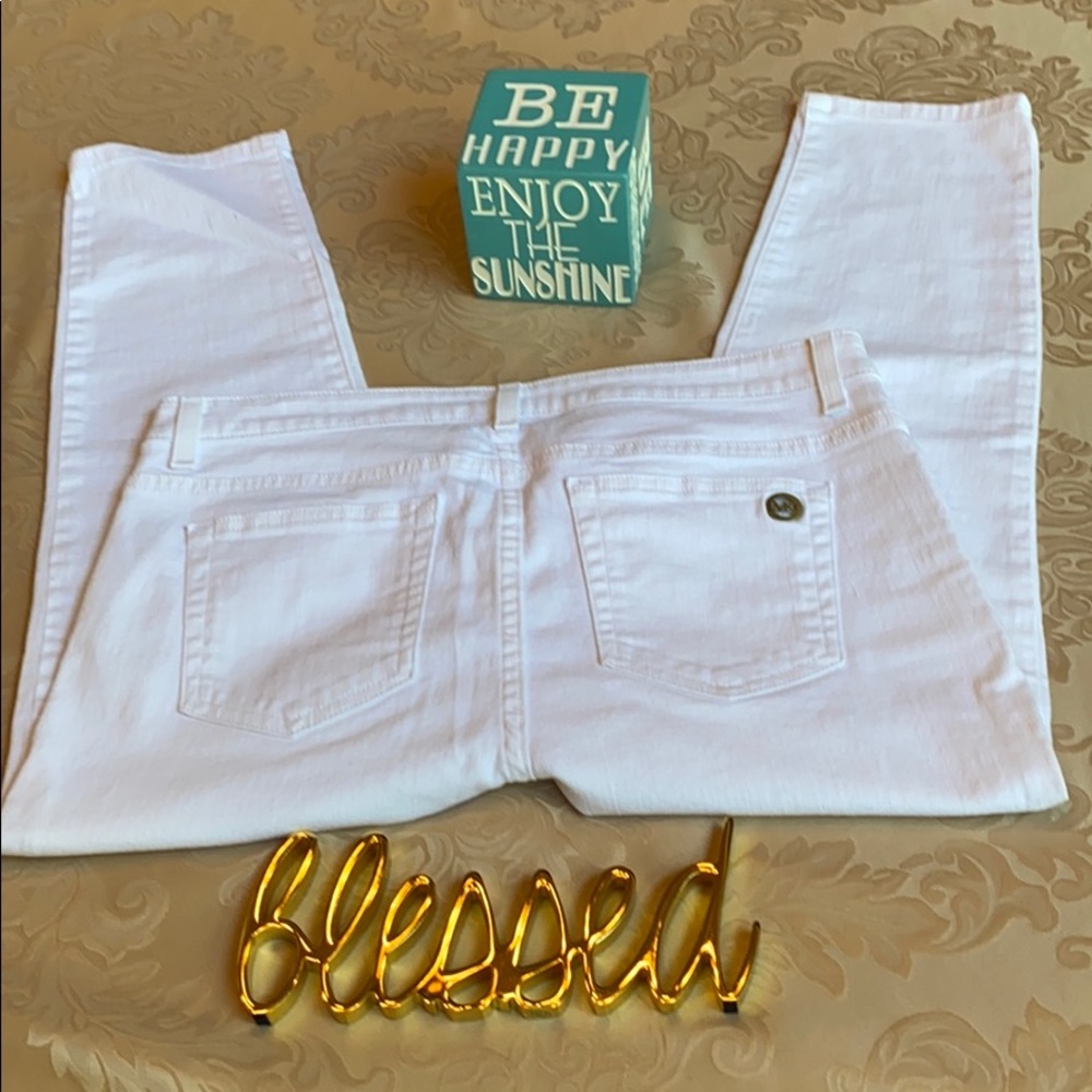 Michael Kors White Crop Jeans